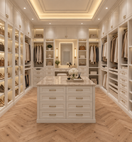 Promotion : Système de dressing sur mesure de luxe moderne en bois massif pour toute la maison avec îlot central