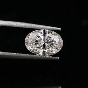 6 Carat 1Carat 2 Carat 3ct 4 ct 5ct D E F G Color VVS VS SI CVD Oval Cut Lab Grown Diamond For Jewelry Making