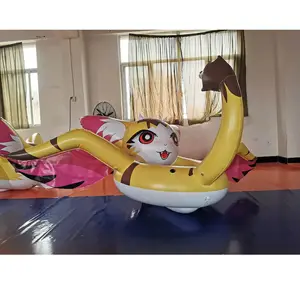 HOT sale quality PVC beile inflatable foxes swim ring
