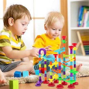 Juego de Pista de Canicas para Niños, Laberinto de Carreras, 113 Piezas, Bloques de Construcción, Juguetes Educativos STEM - Product Image 6
