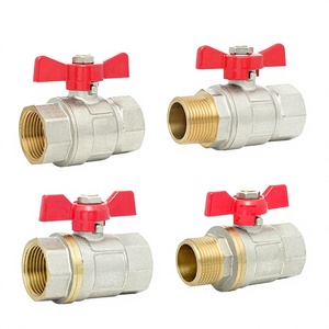 Válvula de bola de latón forjado de 1/2"–1" con rosca BSP PN16 para control de agua, gas y aceite en uso industrial y plomería - Product Image 2