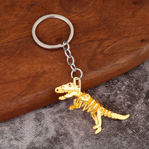 Porte-clés squelette de dinosaure en métal, breloque 3D T-Rex fossile pour garçons, enfants et amateurs de dinosaures, disponible en plusieurs couleurs - Product Image 4