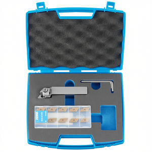 Outil de tournage externe Fervi avec inserts, ensemble de 10 pièces pour l'usinage des métaux - Product Image 2