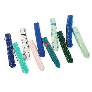 2023新款时尚女性复古几何图案日本风格针织百褶手提袋便携式可折叠日用肩包 - Product Image 2