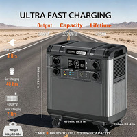 Generator Tenaga Surya 3000W 5376Wh LiFePO4 Stasiun Daya Portabel MPPT Gelombang Sinus Murni Penyimpanan Rumah