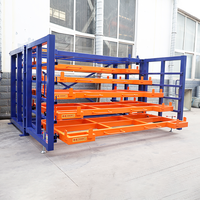 Étagère de rangement multi-niveaux à tiroirs coulissants, étagère industrielle pour le stockage de plaques en acier et en cuivre
