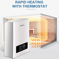Chauffe-eau électrique combiné, chaudière à eau électrique pour chauffage et la baignade, 6-12kw