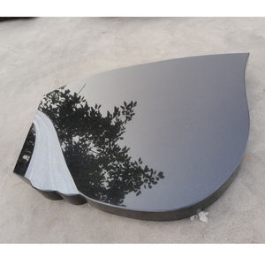 Надгробие из чистого черного гранита/черные памятники для могилы - Product Image 6