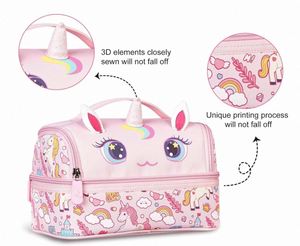 Lonchera Infantil Unicornio, Bolsa Térmica Reutilizable para Niños, Mujeres, Escuela, Viajes, Picnic y Fiestas - Product Image 2