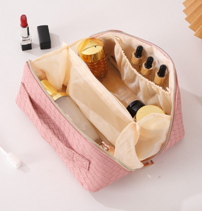 Vente en gros <span class=keywords><strong>Trousse</strong></span> <span class=keywords><strong>de</strong></span> maquillage à motif tissé Ensemble <span class=keywords><strong>de</strong></span> <span class=keywords><strong>toilette</strong></span> <span class=keywords><strong>de</strong></span> voyage Sac <span class=keywords><strong>de</strong></span> rangement haut <span class=keywords><strong>de</strong></span> gamme à la mode <span class=keywords><strong>Grande</strong></span> capacité <span class=keywords><strong>Trousse</strong></span> cosmétique pour femmes - Product Image 6