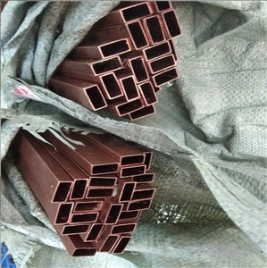 <span class=keywords><strong>Tube</strong></span> plat rectangulaire en cuivre violet T2 de haute qualité 99,97 %, 15x15mm, dimensions personnalisables, soudage par cintrage EAST - Product Image 4