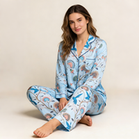 Pyjamas de luxe pour femmes, ensemble 2 pièces, ensemble de vêtements de détente en soie satinée, vêtements de nuit pour femmes, pyjamas en satin pour femmes