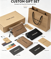 Dompet Kanvas Mini Jiusi dengan Resleting, Gantungan Kunci, Tempat Kartu Portabel, Dompet Koin Kecil dengan Lapisan Poliester untuk Unisex