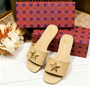 Sandalias de Tacón Bajo con Decoración de Pedrería y Parte Superior de PU para Mujer - Product Image 5