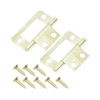 Charnière encastrée plaquée électro-laiton 40MM |   Pour Porte en Bois et Boîte de Rangement |   Quincaillerie pour armoires et portes |   Vente en gros, OEM