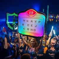Tablero de letras con logotipo personalizado al por mayor, letreros luminosos para mensajes, pantalla VIP de champán, presentador de botellas con luz LED para Bar y discoteca