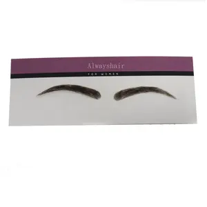 Hand Made Custom Real Hair Lace / PU Women Men False Eyebrows