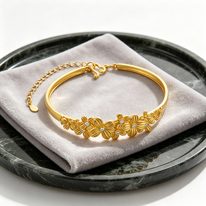 Bracciale intarsiato con un profumo di fiori che ricorda il broccato - Produttore di gioielli di marca cinese SZ02222 - Product Image 2