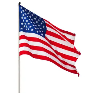 Hochwertige 3 x5ft Polyester benutzer definierte hohe Qualität All Black American Flag US Outdoor benutzer definierte Flagge