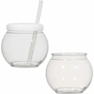 24oz/40oz/42oz Fish Bowl Cocktail Bottles Party Frozen Margarita Fish Bowl Daiquiri Cup With Handle