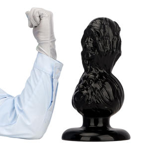 ชุดเซ็กส์ทอยแบบเสียบก้นขนาดใหญ่พิเศษ ดิลโด้หนา ปลั๊กก้นขนาดใหญ่ สีดำ กันน้ำ ขนาด S/L สำหรับผู้หญิงและผู้ชาย พร้อมจุกดูดสุญญากาศแรงพิเศษ - Product Image 6