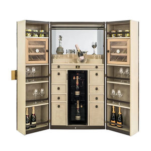Meuble à <span class=keywords><strong>vin</strong></span> en <span class=keywords><strong>bois</strong></span> massif de luxe italien haut de gamme, design de rangement et de présentation pour salon - Product Image 6