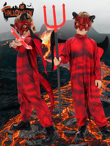 Disfraz <span class=keywords><strong>de</strong></span> Cosplay <span class=keywords><strong>de</strong></span> Hellboy para Niños, <span class=keywords><strong>Mono</strong></span> Rojo <span class=keywords><strong>de</strong></span> Diablo con Alas y <span class=keywords><strong>Cola</strong></span> <span class=keywords><strong>de</strong></span> Poliéster Unisex para Fiestas <span class=keywords><strong>de</strong></span> Halloween - Product Image 5