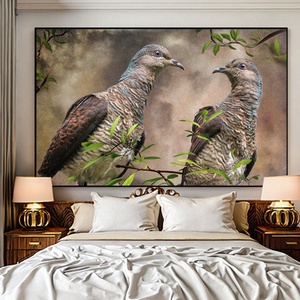 Tinh thể Slate realist động vật kỹ thuật số sơn dầu Bộ sưu tập bọc thân thiện với môi không thấm nước vải trang trí nội thất tường nghệ thuật tùy chỉnh kích thước - Product Image 2