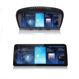 Autoradio Android 13 de 12,3 pouces pour BMW Série 5 E60 E61 E63 E64 Série 3 E90 E91 E92 CCC CIC 2009-2012 Lecteur de navigation GPS - Product Image 1