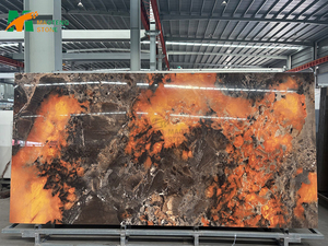 หินสังเคราะห์หรูหรา <span class=keywords><strong>Pandora</strong></span> แผ่นหินเผาขนาดใหญ่สำหรับตกแต่งผนังโรงแรม ห้องนั่งเล่น แผ่นหินเผา - Product Image 5