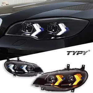 ชุดไฟหน้า LED 2008-2013สำหรับ X6 E71สัญญาณเลี้ยวแบบไดนามิกอัปเกรด12V 6000K - Product Image 2