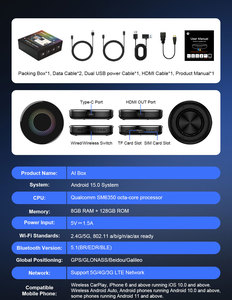 กล่องรับสัญญาณ GT8H3 Tbox Sm6350 Jp Aibox ชิป Qualcomm 6350 รองรับสัญญาณ HD Output 4G 5G LTE ซิมญี่ปุ่น ระบบ Android 15 Sm6350 กล่องสมาร์ททีวี Al Box แรม 8GB ความจุ <span class=keywords><strong>128GB</strong></span> พร้อมอะแดปเตอร์ - Product Image 6
