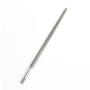 Mecanizado de eje de tornillo de engranaje CNC personalizado, eje helicoidal de acero inoxidable de tamaño largo, precisión OEM, perforación de acero, creación rápida de prototipos - Product Image 1