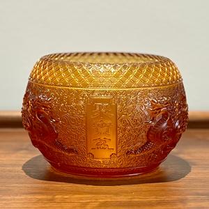El işi çift pipihazine Pot Feng Shui süsler Bodhisattva Guanyin Feng Shui için hazine havzası kristaller