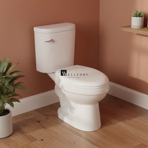 Venta Directa de Fábrica, Artículos Sanitarios de Cerámica, Inodoro de Cerámica para Baño, Inodoro de Dos Piezas con Sifón en S para Hotel - Product Image 1