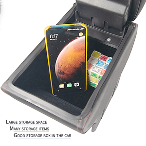 <span class=keywords><strong>Auto</strong></span> altri accessori interni bracciolo consolle centrale <span class=keywords><strong>in</strong></span> pelle nera <span class=keywords><strong>per</strong></span> scatola Console universale <span class=keywords><strong>auto</strong></span> - Product Image 3