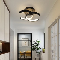 Plafonnier LED moderne au design minimaliste et créatif pour chambre à coucher et salon