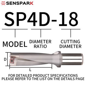 Punta giratoria SENSPARK 4DUU SP, torno de agujero profundo de fondo plano, rociador de agua CNC rápido 4 veces SPU - Product Image 5