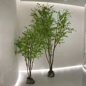 high quality high-end wholesale hot sale artificial The Japanese bell tree green plant for wedding home living room decor
