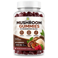 Gummies aux champignons de marque privée : Complément vitaminique à base d'extrait de Super Champignons, Gummies Crinière de Lion