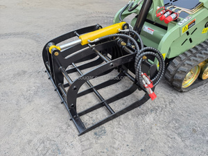 COUGARS Grappin hydraulique pour mini-chargeuse compacte autoportée 0,2-0,4 m³ Grappin à bois Grappin à débris Vente directe usine - Product Image 2