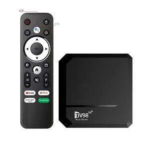 Android Set Top Box Fabrikant Nieuwe Aankomst Voice Control Tv98bt Dual Wifi Android Tv Box Ondersteuning Bt
