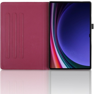 Pour <span class=keywords><strong>Samsung</strong></span> Galaxy Tab S10 Ultra / <span class=keywords><strong>S9</strong></span> Ultra Tree Life Étui pour tablette en cuir à rotation en relief - Product Image 3