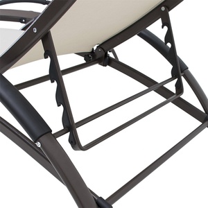 Mode Moderne Classique Blanc Piscine Plage Soleil Chaise longue Mobilier D'extérieur Blanc Chaise Longue - Product Image 5
