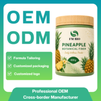 Poudre de fibres végétales d'ananas, complément alimentaire quotidien à base de plantes, facile à mélanger, OEM ODM Marque Privée pour Adultes