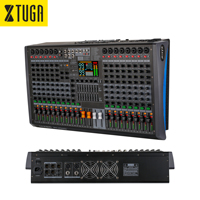 XTUGA HL-G18P Mixeur audio professionnel 18 canaux RGB Amplificateur 2x350W Double 99 effets DSP BT 5.0 OTG Console numérique double