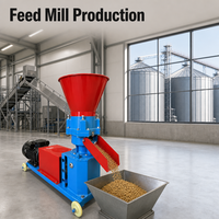 Nouvelle machine à granulés d'aliments pour animaux en acier inoxydable 350-20, 300 kg/h, à matrice plate, pour la fabrication de granulés de maïs, de paille et de soja