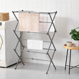 3 Tier Clothes Airer 7.5m <strong>Drying</strong> <strong>Rack</strong> Extendable Compact <strong>Laundry</strong> Indoor Outdoor - Product Image 2