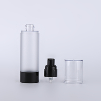 Emballage de soins de la peau cosmétique givré plat épaule plastique huile essentielle compte-gouttes pompe pulvérisateur flacon 100ml pour visage corps sérum