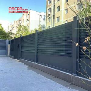 Panel de Cerca Modelo Puerta, Fácil Instalación DIY, Inspirado en la Naturaleza, Uso en Hogar, Jardín y Patio, <span class=keywords><strong>Precio</strong></span> de Fábrica Favorable, Cerca de Aluminio - Product Image 1